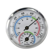 Miyuadkai Thermometer Clearance Sales Compact Mini Room Temperature Meter for Office and Home Indoor Wall Mounted Temperature and Humidity Measurement Instrument Temperature Without Batteries Silver
